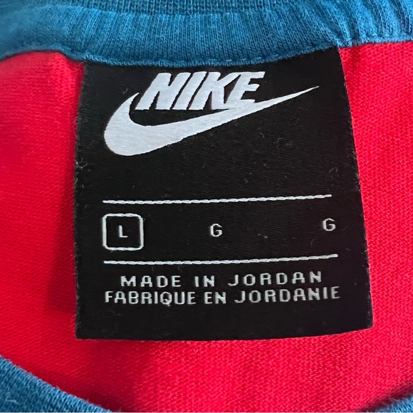 Nike Color Block Shirt ~ Red White Blue ~ Size Large ~ EXCELLENT! - Picture 9 of 10